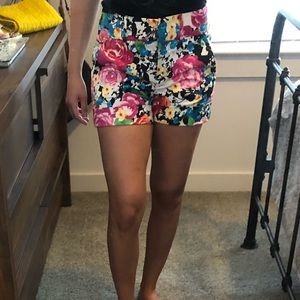 Colorful Floral Shorts